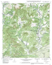 Geologic map of the Flat Rock Crossing Quadrangle, Texas