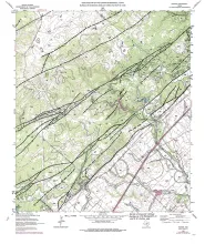 Geologic map of the Hunter Quadrangle, Texas