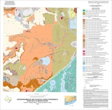 Geoenvironmental map of Big Hill Bayou quadrangle, Texas, Gulf of Mexico Coast