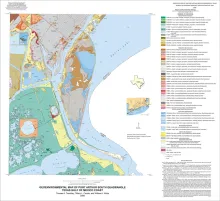 Geoenvironmental map of Port Arthur South quadrangle, Texas, Gulf of Mexico Coast