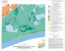 Geoenvironmental map of Clam Lake quadrangle, Texas, Gulf of Mexico Coast