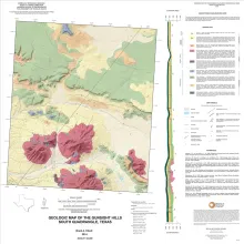 Geologic map of the Gunsight Hills South quadrangle, Texas
