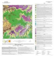 Geologic map of the Pedernales Falls, Johnson City, Howell Mountain, and Round Mountain quadrangles, Blanco County, Texas