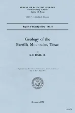 Geology of the Barrilla Mountains, Texas