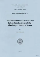 Correlation between surface and subsurface sections of the Ellenberger Group of Texas