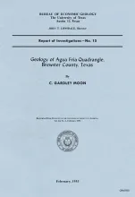 Geology of the Agua Fria quadrangle, Brewster County, Texas
