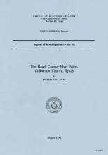 The Hazel copper-silver mine, Culberson County, Texas