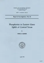 Phosphorite in eastern Llano uplift of central Texas