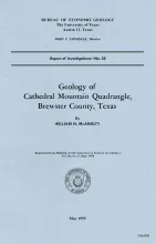 Geology of Cathedral Mountain quadrangle, Brewster County, Texas