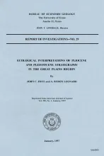 Ecological Interpretations of Pliocene and Pleistocene Stratigraphy in the Great Plains Region,