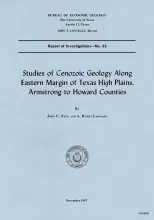 Studies of Cenozoic geology along eastern margin of Texas high plains, Armstrong to Howard Counties