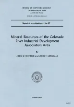 Mineral resources of the Colorado River Industrial Development Association area