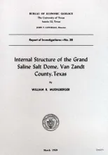 Internal structure of the Grand Saline Salt Dome, Van Zandt County, Texas