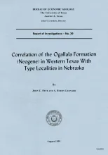 Correlation of the Ogallala Formation (Neogene) in Western Texas with Type Localities in Nebraska