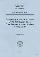 Stratigraphy of the Blach Ranch -- Crystal Falls section (Upper Pennsylvanian), northern Stephens County, Texas