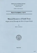 Mineral resources of south Texas:  region served through the port of Corpus Christi