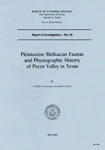 Pleistocene molluscan faunas and physiographic history of Pecos Valley in Texas