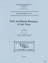 Rock and mineral resources of east Texas