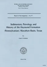Sedimentary petrology and history of the Haymond Formation (Pennsylvanian), Marathon Basin, Texas