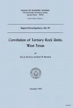 Correlation of Tertiary rock units, West Texas