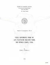 Fossil vertebrates from the Late Pleistocene Ingleside fauna, San Patricio County, Texas
