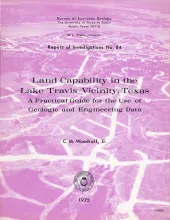 Land capability in the Lake Travis vicinity, Texas -- a practical guide for the use of geologic and engineering data
