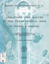 Lineations and faults in the Texas coastal zone