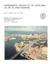 Environmental geology of the Austin area:  an aid to urban planning