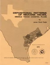Depositional patterns of Miocene facies, middle Texas coastal plain