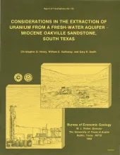 Considerations in the extraction of uranium from a fresh-water aquifer -- Miocene Oakville Sandstone, south Texas