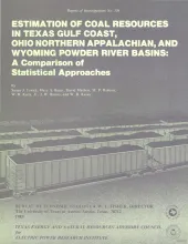 Estimation of coal resources in Texas Gulf Coast, Ohio northern Appalachian, and Wyoming Powder River Basins:  a comparison of statistical approaches