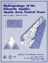 Hydrogeology of the Edwards aquifer, Austin area, central Texas