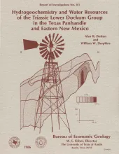 Hydrogeochemistry and water resources of the Triassic lower Dockum Group in the Texas panhandle and eastern New Mexico