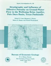 Stratigraphy and influence of effective porosity on ground-water flow in the Wolfcamp brine aquifer, Palo Duro basin, Texas panhandle