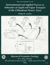 Environmental and applied tracers as indicators of liquid and vapor transport in the Chihuahuan Desert, Texas