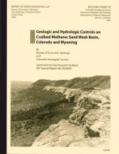 With Colorado Geological Survey. Geologic and Hydrologic Controls on Coalbed Methane: Sand Wash Basin, Colorado and Wyoming