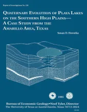 Quaternary evolution of playa lakes on the southern High Plains -- a case study from the Amarillo area, Texas