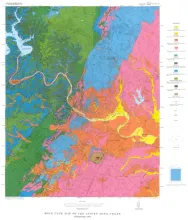 Rock-type Map of the Austin area, Plate I of RI 86
