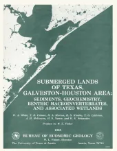 Submerged lands of Texas, Galveston - Houston area:  sediments, geochemistry, benthic macroinvertebrates, and associated wetlands