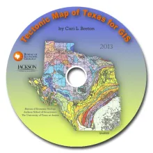 Tectonic Map of Texas GIS Data