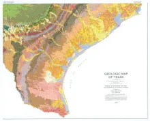 Geologic map of Texas
