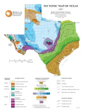 Tectonic Map of Texas