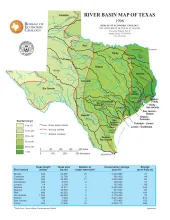 River Basin Map of Texas