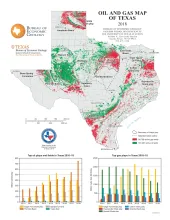 Oil and Gas Map of Texas