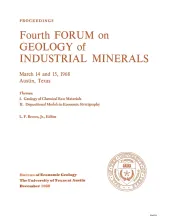 Proceedings, Fourth Forum on Geology of Industrial Minerals