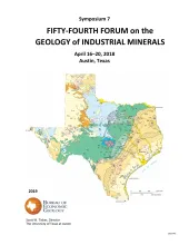 Fifty-Fourth Forum on the Geology of Industrial Minerals
