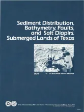 Sediment distribution, bathymetry, faults, and salt diapirs, submerged lands of Texas
