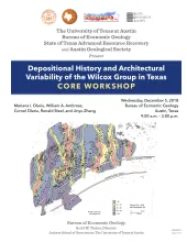 Depositional History and Architectural Variability of the Wilcox Group in Texas: Core Workshop