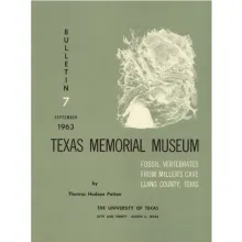Fossil Vertebrates from Miller's Cave, Llano County, Texas