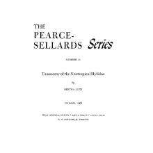 Taxonomy of the Neotropical Hylidae